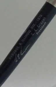 Milwaukee Road Dubuque & Illinois 1970 C E Crippen Parker Jotter Mini Girl's Pen - Picture 1 of 7