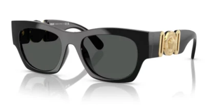Gafas de sol Versace 0VE4479U GB1/87 negras/gris oscuro cuadradas suaves para hombre Foto 1 de 4