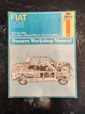 Manual de taller del propietario Fiat 128 1972 a 1978 - Haynes Foto 1 de 2