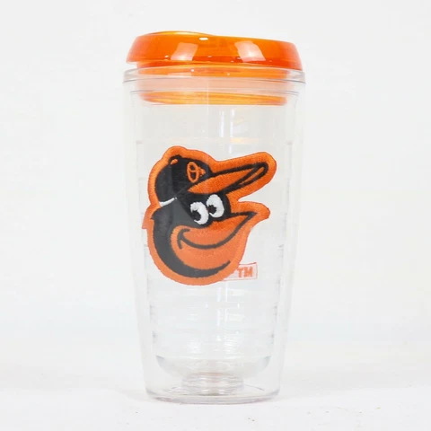 Baltimore Orioles MLB Licensed 16oz Double Wall Insulated Tumbler Cup w/Lid Cover
