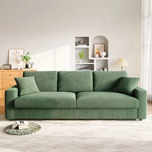 256x89x88cm Sofa Corduroy sofa Relaxsofa Sofas&Couch Sofa Loungesofa Polstersofa - Bild 1 von 7