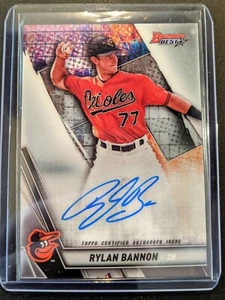Rylan Bannon 2019 Bowman's Best Auto Baltimore Orioles - Picture 1 of 2