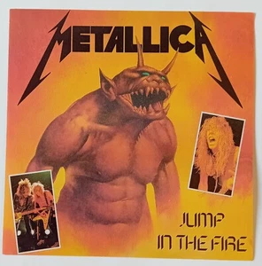 Metallica - Jump In The Fire 80er Jahre Vintage Sticker - Bild 1 von 2
