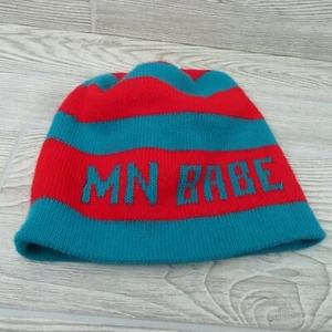 Minnesota - Mütze/Kappe - Beanie - ""MN BABE"" - blaugrün, rot - zweiseitig - Bild 1 von 5