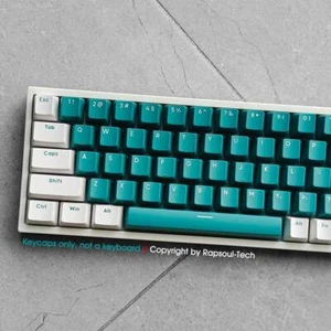Green Glass Multi-color PBT Doubleshot 117 Keycaps Set for Mechanical Keyboards - Picture 1 of 8
