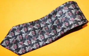 ROBERT TALBOTT BEST OF CLASS BLACK/WHITE/RED FLORAL TIE - TIES - DESIGNER TIES. - Picture 1 of 3