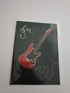 Quality Blank/ Open Card approx 7x5 " Bug Art Guitar - Picture 1 of 2