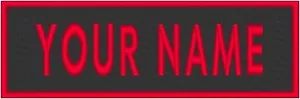 Custom Embroidered 6" x 3" Name Tag Sew Iron-On Patch Tactical Biker #4 - Picture 1 of 10