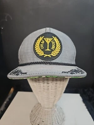 Gorra Life Of Leisure Goorin Bros. Gris, Negro Flores Puntada Hoja Dorada Martini OS Foto 1 de 4