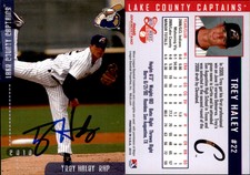 Trey Haley Signed 2010 Grandstand Lake County Captains #NNO Card Auto