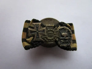 Preussen 3er-Knopflochminiatur mit Eisernes Kreuz 1914,Ehrenkreuz und Verwabz. - Bild 1 von 5