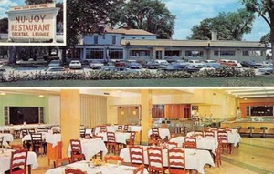 Postal vintage NU-JOY RESTAURANTE salón de cócteles Kentland, en carretera 1967 - Imagen 1 de 2