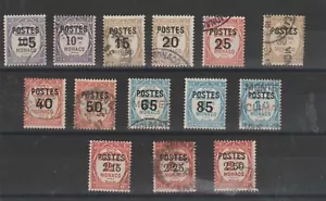1937 MONACO SEGNATASSE SOPRASTAMPATI 14 VALORI USATI MF52737 - Imagen 1 de 1