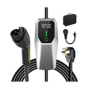 Portable Level 1 and Level 2 EV Charger 240V 32A (7.68kw) with 26ft Charging ... - Picture 1 of 6