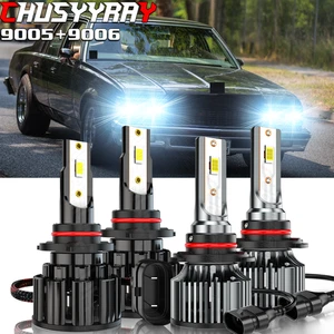 For Caprice 1987-1990 6000K LED Headlight High & Low Beam Bulbs - Picture 1 of 14