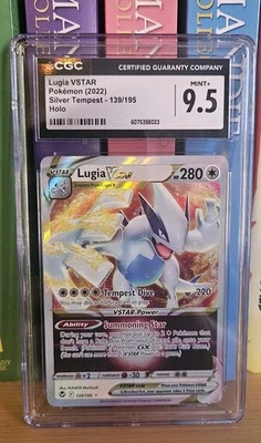 Lugia VSTAR 139/195 Sword & Shield Silver Tempest Holo CGC 9.5 - Image 1 of 2