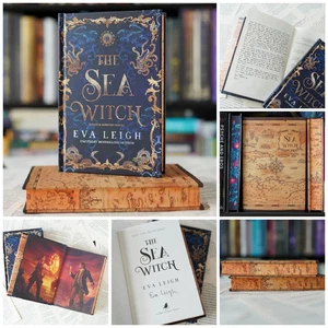 The Sea Witch LitJoy Crate Special Edition Hardcover Signed Eva Leigh endpapers - Picture 1 of 9