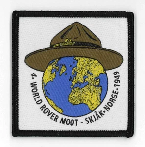 1949 World Scout Moot (Rover Scout Jamboree) WOSM OFFICIAL REPRODUCTION PATCH - Picture 1 of 4