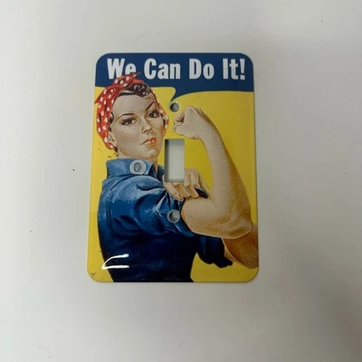 Металлическая накладка переключателя света Rosie The Riveter «We Can Do It» - Изображение 1 из 4