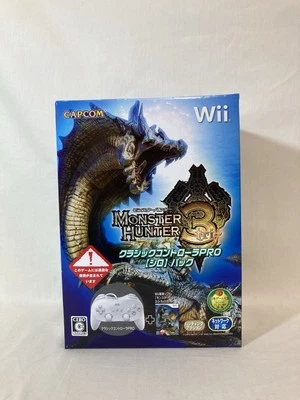 [g839]Brand New Nintendo Wii MONSTER HUNTER 3 Tri + Classic Controller Pro - Image 1 of 4