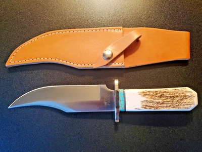 Faca alce edição limitada personalizada # 7/10 RRR Leroy Remer Schrade Bowie RARA! - Imagem 1 de 4