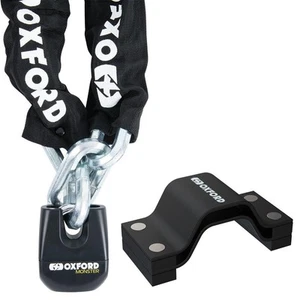 Cadena y cerradura para motocicleta Oxford Monster 14 1,2 m con anclaje de tierra Oxford Beast - Imagen 1 de 10