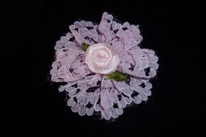 LGE BONITO ROSA Y ENCAJE MAGNÉTICO LAZO DE PELO 4 RENACIDO/FALSO/BEBÉ - Imagen 1 de 1