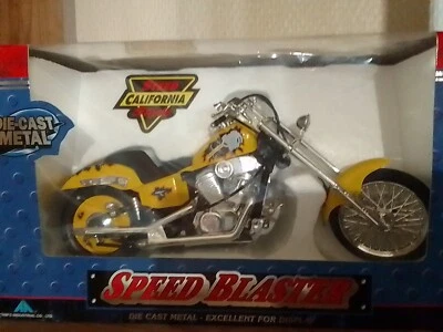 Moto Custom 1/9 Ème Die-cast Métal 27 Cm - Photo 1/4