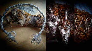 🌹Arwen Abendstern Elbenschmuck Mittelalterschmuck Abendstern Ohrringe - Bild 1 von 6