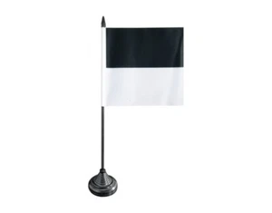 Tischflagge Schweiz Kanton Freiburg Freiburger Tischfahne 12x12cm - Picture 1 of 1