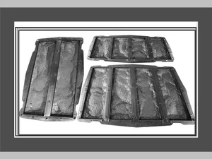 Juego de correas - 3 moldes de fundición con 10 estructuras diferentes - Juego de moldes n.o 10 - Imagen 1 de 5