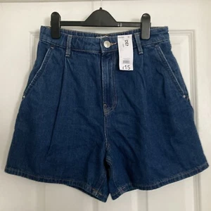 Bnwt Women’s George Fashion fit Indigo Denim Shorts Size 10 - Picture 1 of 6
