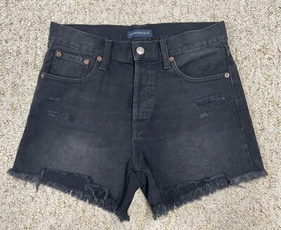 Pantalones Cortos de Jean Aeropostale Para Mujer Talla 8 Corte Cintura Alta Denim Envejecido (32x4) Foto 1 de 4