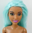 Nude Barbie Blue Hair Makeup Artist Daya Face Fashion Doll For Ooak (2)