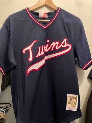 Camiseta deportiva de béisbol Mitchell And Ness Kirby Puckett Minnesota Twins talla mediana MLB  Foto 1 de 4
