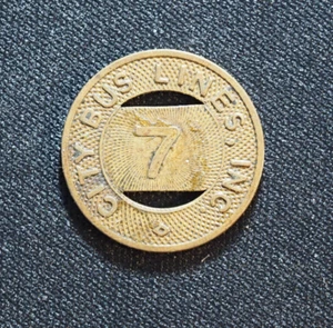 1939 Torrington CT City Bus Lines Inc Good for One Fare Transit Token #CT520D - Picture 1 of 2