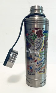 Cat Studio Vermont Map Thermal Hot or Cold Beverage Water Coffee Bottle 18 Oz - Picture 1 of 22