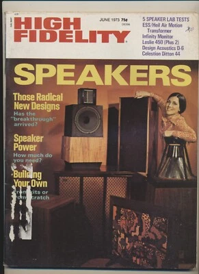 High Fidelity Music Magazine Vol 23 #06 Jun 1973 Louis Armstrong John Wayne VTG - Image 1 of 3