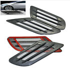 Decorated Vent Sticker Black Weather Proof Carbon Fiber Look For Car Air Flow X2