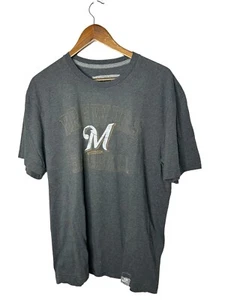 Nike Milwaukee Brewers Retro gray graphic t-shirt mens small - Picture 1 of 2