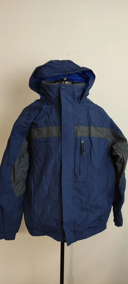 Columbia Mens Casual Outdoor Jacket Waterproof Hooded Nylon Blue Size XL - Image 1 of 4