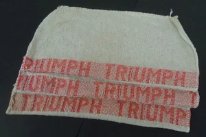 3 Putzlappen - " TRIUMPH " - mit Einwebung der Motorradmarke - für Bordwerkzeug - Bild 1 von 2