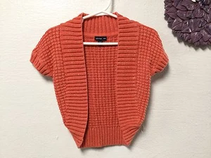 Baby Gap Mädchen eleganter Achselzucken Größe 2T orange metallic silberfaden Strick 64 - Bild 1 von 3