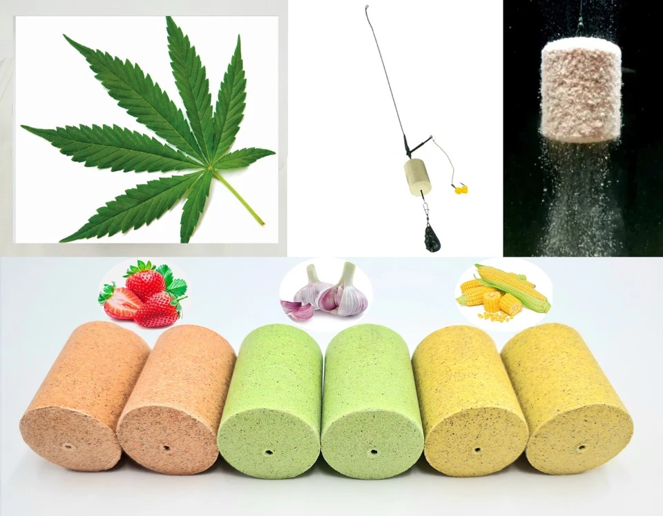 MIX Fischköder mit HANF Presskuchen Plankton MAKUCHA Lockfutter FUTTER BOMBE - Bild 1 von 1