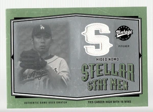 2004 Upper Deck Vintage Stellar Stat Men Jerseys #27 Hideo Nomo - Picture 1 of 1