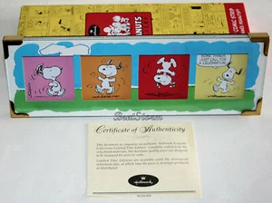 2000 "Celebrate" Snoopy Dog LE Peanuts Gallery Hallmark Schulz Desk Plaque Sign - Picture 1 of 4