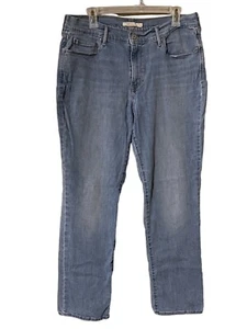 Levi’s505 Straight Jeans Damen Gr. 16 Blau Light Wash Denim Stretch MidRise - Bild 1 von 20