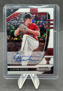 2020 Panini Prizm Draft Picks Clayton Beeter Auto White Donut Prizm #/50 - Picture 1 of 3