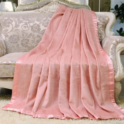 Mulberry Silk Blanket Throws Velvet Bed Cover Spring Autumn Blankets Queen King - Image 1 of 4