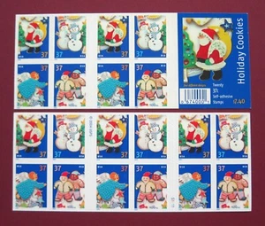 Sc # 3953-3957 ~ Booklet of 20 ~ 37 cent Holiday Christmas Cookies - Picture 1 of 1